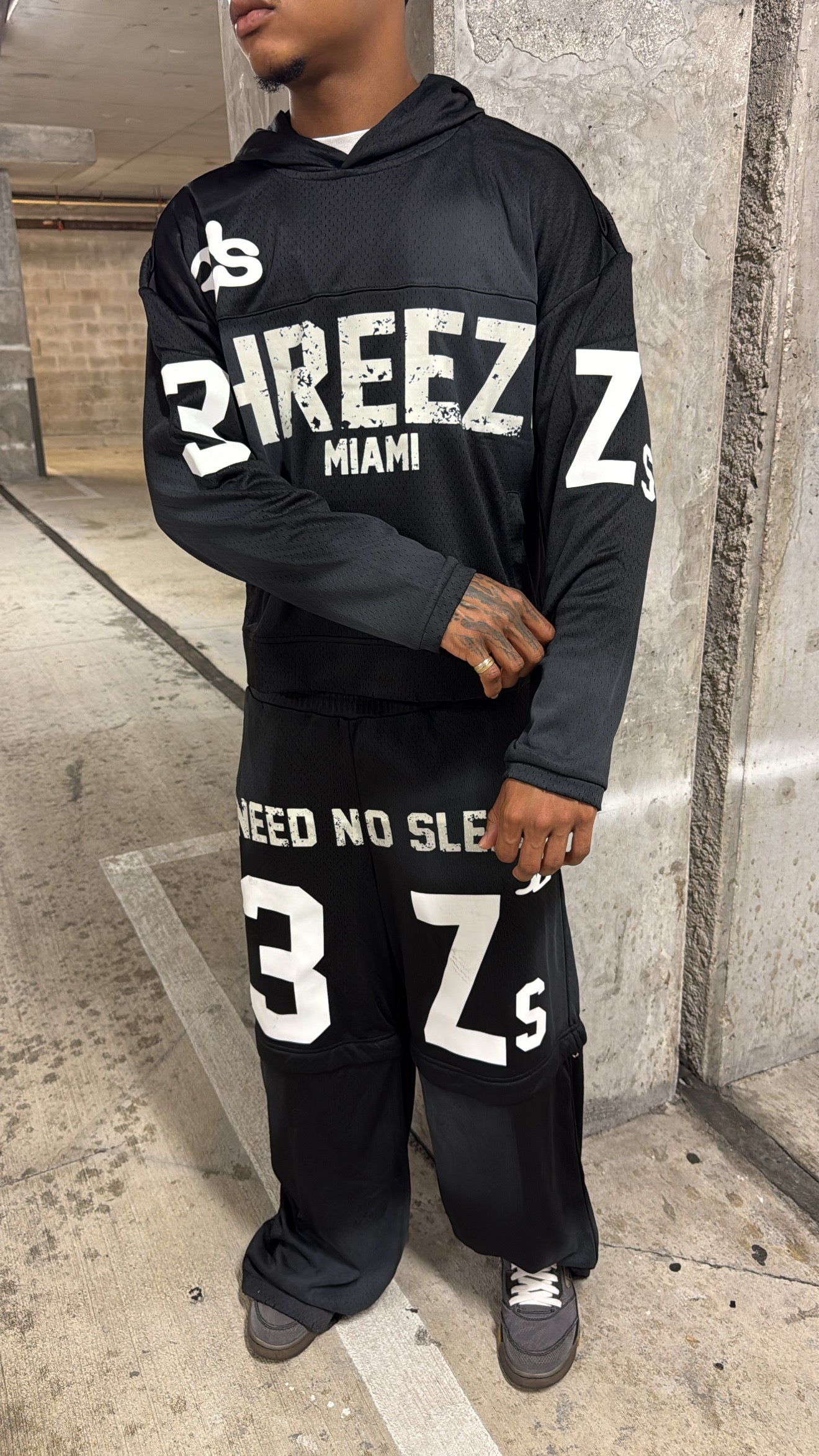 Black Need No Sleep Hoodie