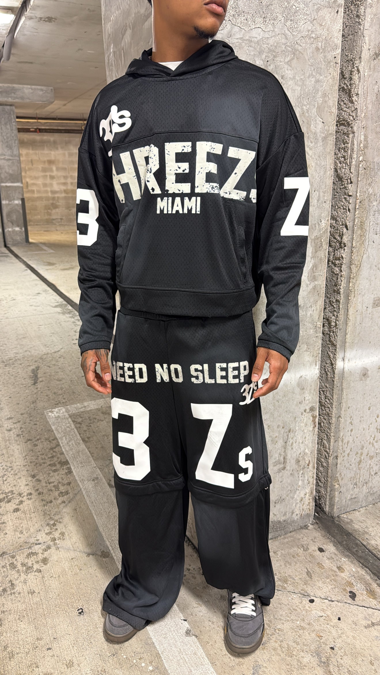 Black Need No Sleep Convertible Pants