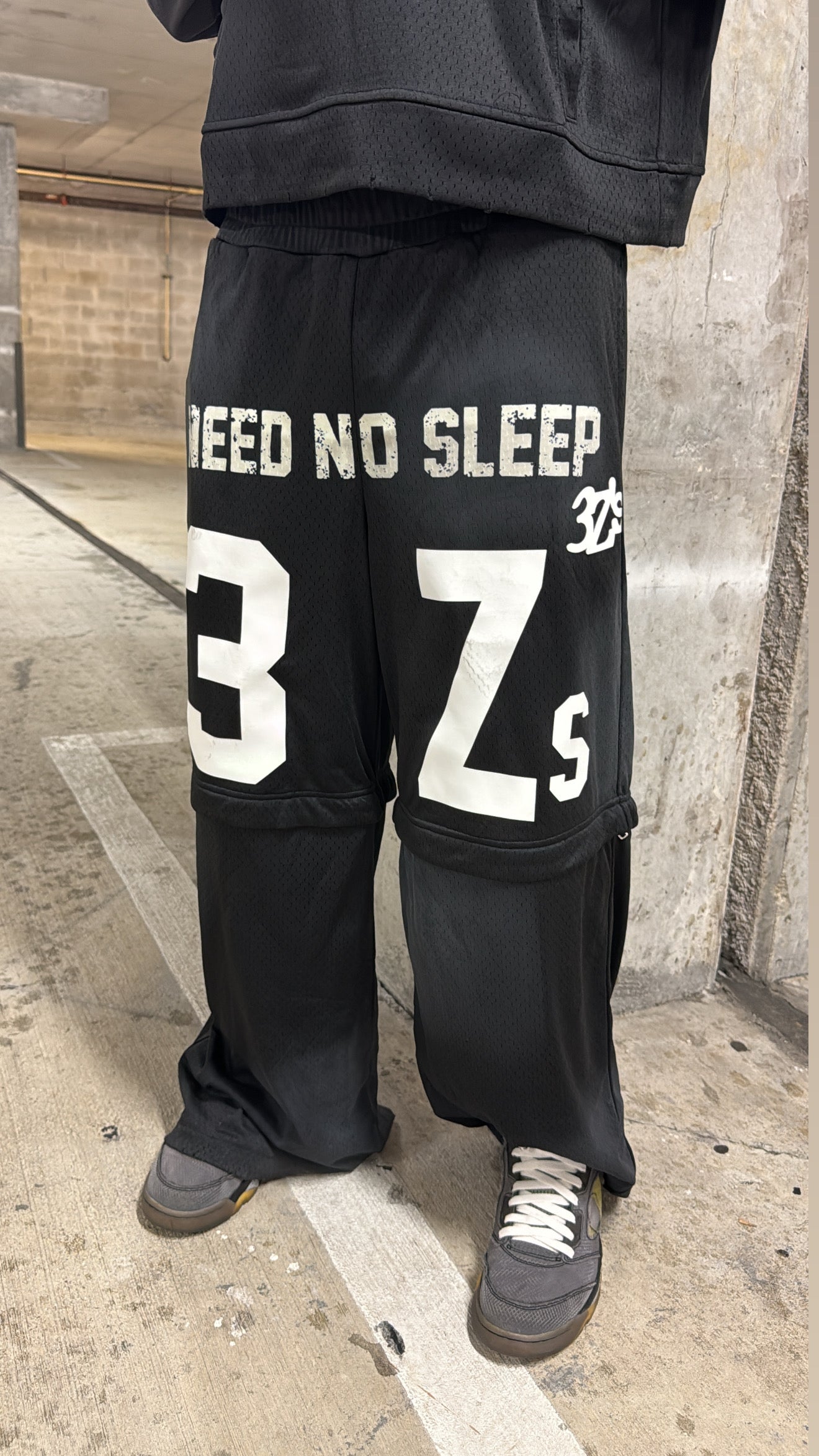 Black Need No Sleep Convertible Pants