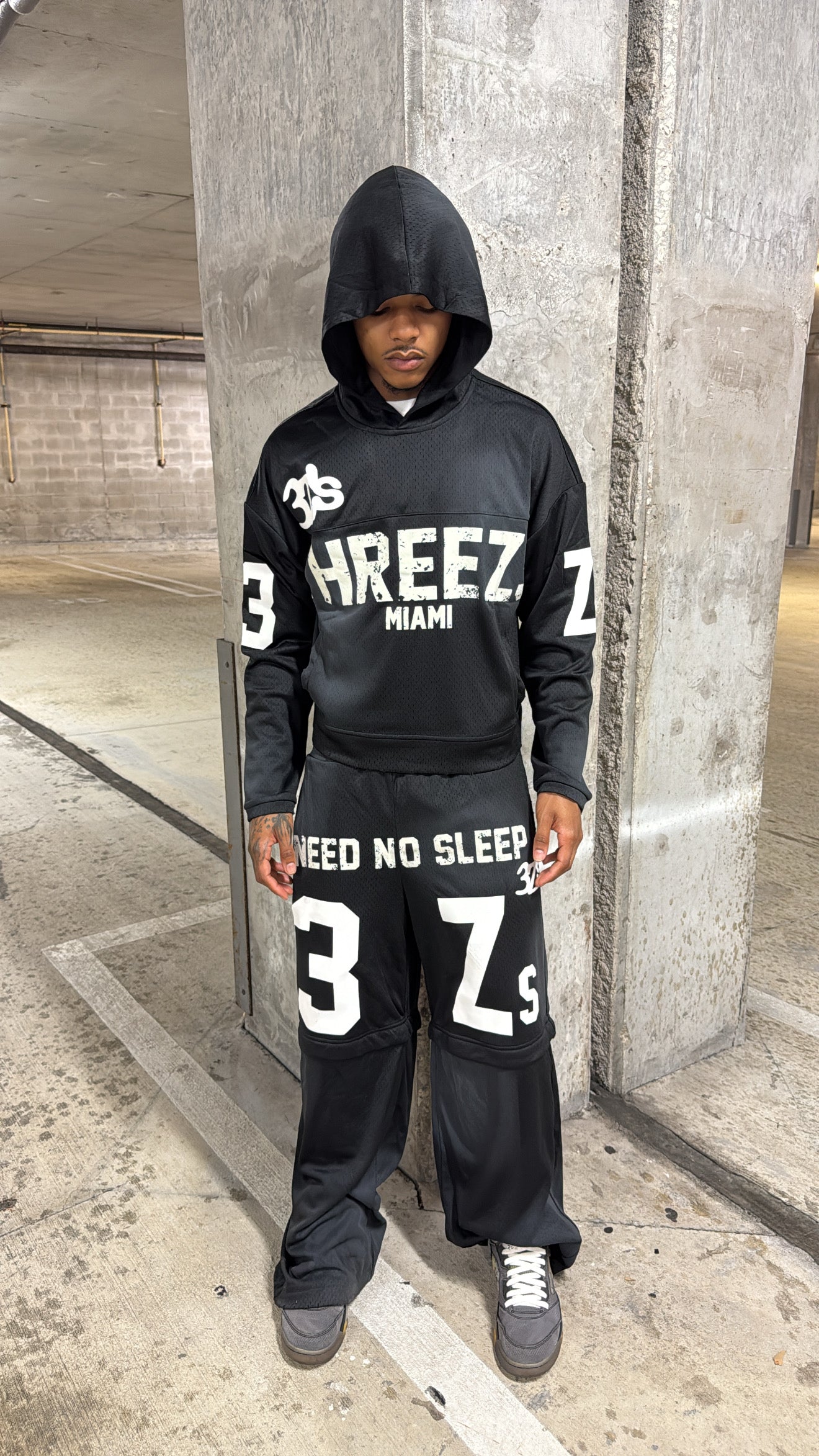 Black Need No Sleep Hoodie