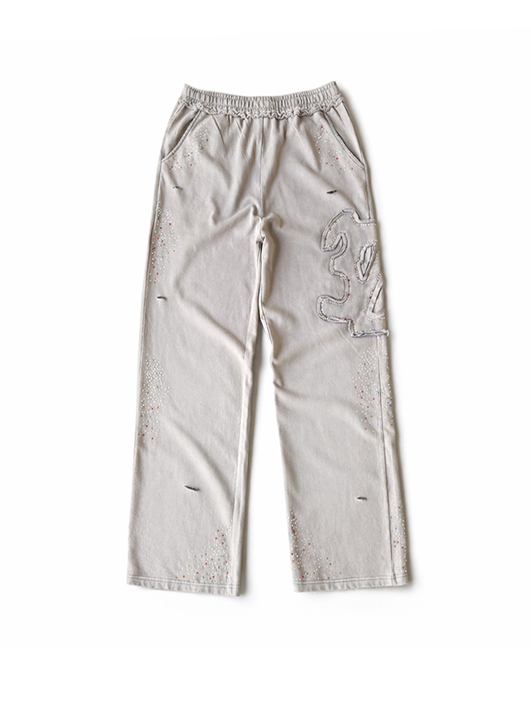 Rainbow Rhinestone Sweats