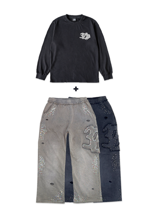 THERMAL + SWEATS SET