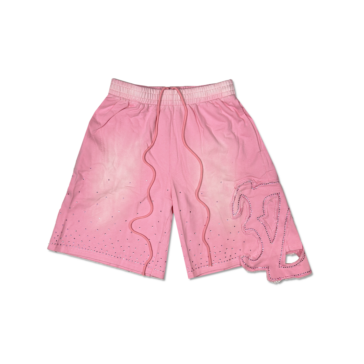 Pink Rhinestone Shorts