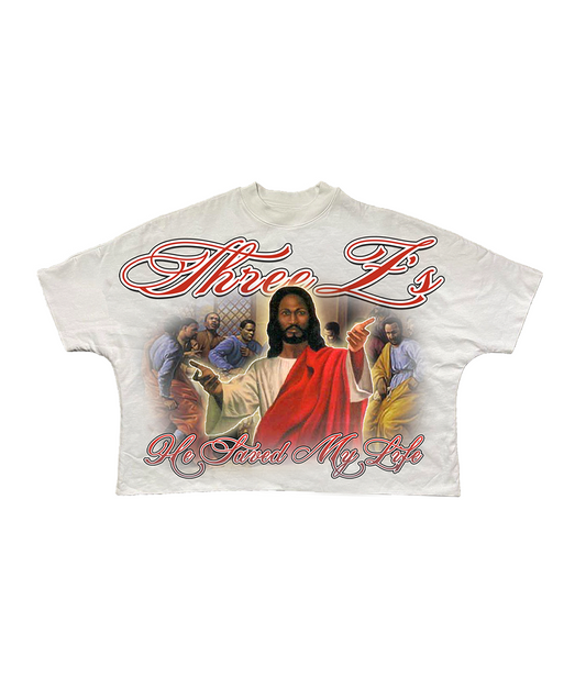 White Holy Tee